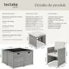 Salon de jardin BILBAO 8 places avec housse de protection - Voir les images du produit 6