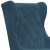 fauteuil vidaXL velours bleu Voir les images du produit 9