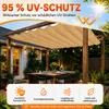 Tenda a onda khaki 2x3 m, retrattile con occhielli, Anteprima dell’immagine prodotto 2