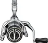 A studio shot of a fishing reel against a white background. Produktbild-Vorschau