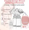 Elektrische Milchpumpe,Doppelmilchpumpe,2 Modi & 9 Produktbild-Vorschau 1