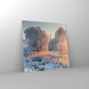 Bilder auf glas - Winter Schnee Fluss - 30x30cm - Produktbild-Vorschau 4