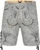 PAULGOS Herren Trachten Lederhose Kurz - HK6 ANTIK - Echtes Produktbild-Vorschau 1