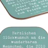 Mr. & Mrs. Panda Tischuntersetzer Spruch 2010 Geburtstag - Produktbild-Vorschau 5