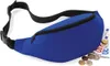 A blue fanny pack with money and coins spilling out of it. Anteprima dell’immagine prodotto