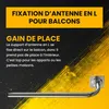 Extralink Support mural pour antenne 300 × 1000 mm, acier Voir les images du produit 5