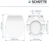 Sedile per WC SCHÜTTE Duroplast SLIM WHITE, sedile per WC Anteprima dell’immagine prodotto 7