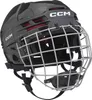 A black CCM Tacks 70 hockey helmet with a silver cage. Náhľad obrázku produktu