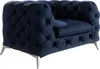S-STYLE MÖBEL - Chesterfield Sessel Cleo mit Silber Metall Produktbild-Vorschau 1