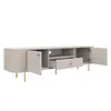 AX LIVING TV-Schrank Halay Beige, 2 Türen & 1 Schublade Produktbild-Vorschau 4