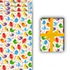 Kunterbuntes Geschenkpapier mit süßen Vögeln und Herzen, Produktbild-Vorschau 3