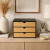 Organiseur de bureau en bambou avec tiroirs HEGO, 25 cm Voir les images du produit 10