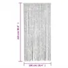 Fliegenvorhang Grau 100x220 cm Chenille Produktbild-Vorschau 7