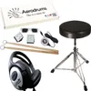 Aerodrums Air-Drumming E-Drum con sgabello per batteria e Anteprima dell’immagine prodotto 1