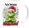 Kaffee-Tasse Grinch Geschenk für Weihnachtsmuffel Ich hasse Produktbild-Vorschau 1