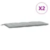 vidaXL Cuscini per panca da giardino 2 pz. Tessuto melange Anteprima dell’immagine prodotto 4