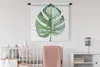 MuchoWow® Wandteppich Wandbehang Aquarell - Monstera - Produktbild-Vorschau 2