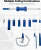 A collection of car dent repair tools laid out on a white and light gray background, with a faint outline of a car in the background. Podgląd zdjęcia produktu