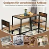 COSTWAY 3 pcs. Bar de cuisine Table haute avec 2 chaises de Voir les images du produit 8