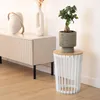 KADAX Doppelseitiger Blumenständer 40 cm Weiß + Produktbild-Vorschau 12