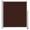 vidaXL Marquise latérale extensible 140 x 300 cm Marron Voir les images du produit 9