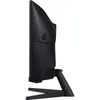 Side view of a black computer monitor on a stand. Produktbild-Vorschau