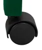 A close-up of a black caster wheel attached to a green pole. Anteprima dell’immagine prodotto