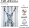 WENKO Dusch Vorhang Badewannen Anti Schimmel inkl. Ringe Produktbild-Vorschau 2