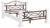Bett Byzanz 200x200 Massivholz weiß Produktbild-Vorschau 3
