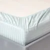 HOMESCAPES Damaškové prostěradlo aqua, hustota vláken 330 , Náhled obrázku produktu 2
