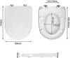 Sedile WC WOLTU con meccanismo soft-close, in plastica, Anteprima dell’immagine prodotto 3