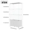 INONEFT Glasvitrine Standvitrine mit LED, 4 Lagen Produktbild-Vorschau 6