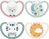 NUK Space Schnuller Silikon Gr.2 – Sonne, 4er Set, BPA-frei Produktbild-Vorschau 1
