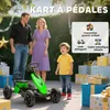 AIYAPLAY Kart à pédales pour enfants, go-Kart pour enfant Voir les images du produit 3