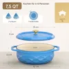 Casserole en fonte (7,1 litres), forme ovale, incluant des Voir les images du produit 2