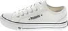 A side view of a white canvas sneaker. Produktbild-Vorschau