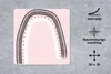 MuchoWow® Mauspad Mousepad Regenbogen - Minimalismus - Rosa Produktbild-Vorschau 2