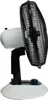 A side profile of a white and black desk fan against a white background. Náhľad obrázku produktu