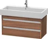 Waschtischunterbau KETHO 440x950x410mm nussbaum natur Produktbild-Vorschau 1