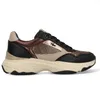 Mexx Radja Pax  Sneakers Laag - Donkerbruin - Maat 41 Voir les images du produit 8