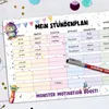 Stundenplan magnetisch Grundschule - Süße Monster Design | Produktbild-Vorschau 4