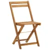 set bistrot 3 pezzi pieghevole con cuscini in legno Anteprima dell’immagine prodotto 4