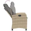 A side view of a recliner chair with a cushion, showing the adjustable backrest. Podgląd zdjęcia produktu