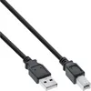 InLine USB 2.0 Kabel, A an B, schwarz, 2m, 2 m, USB A, USB Produktbild-Vorschau 1