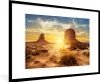 MuchoWow® Gerahmtes Poster Sonnenuntergang - Felsen - Produktbild-Vorschau 1