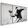 Triptychon auf leinwand graue abstraktionen 120x80 cm Feeby Produktbild-Vorschau 1