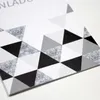10 Klapp-Einladungskarten Dreiecke Glitzer inkl. 10 weißen Produktbild-Vorschau 4