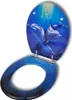 vidaXL Siège de toilette MDF Couvercle Dauphins Voir les images du produit 18