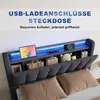 STILVORA Polsterbett 140x200cm Jugendbett Mit USB-Anschluss Produktbild-Vorschau 6