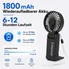 Linawee 3-in-1 Handventilator USB wiederaufladbar, 5 Produktbild-Vorschau 5